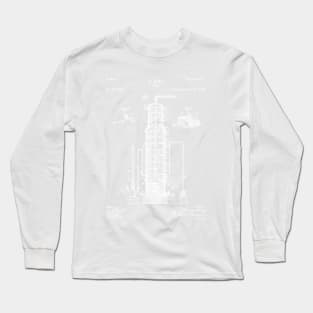 Whisky Patent - Whisky Still Art - Antique Long Sleeve T-Shirt